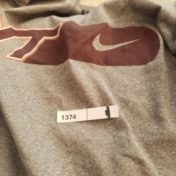 Nike Dri Fit VT Grey T Shirt Size Medium Athletic Sportswear - Picture 5 of 5